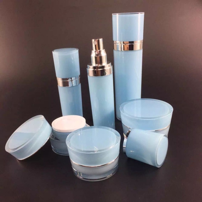 Acrylic lotion bottles and jars